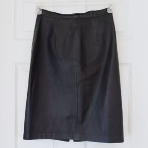 Vintage expressions leather skirt